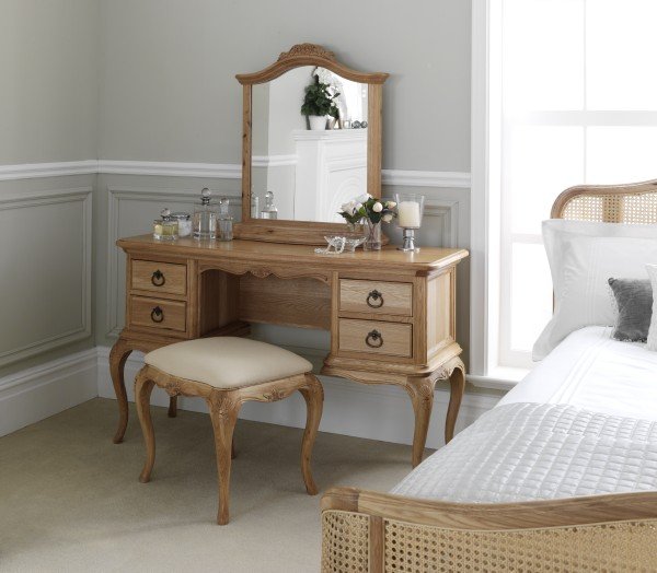 Small dressing table with a mirror