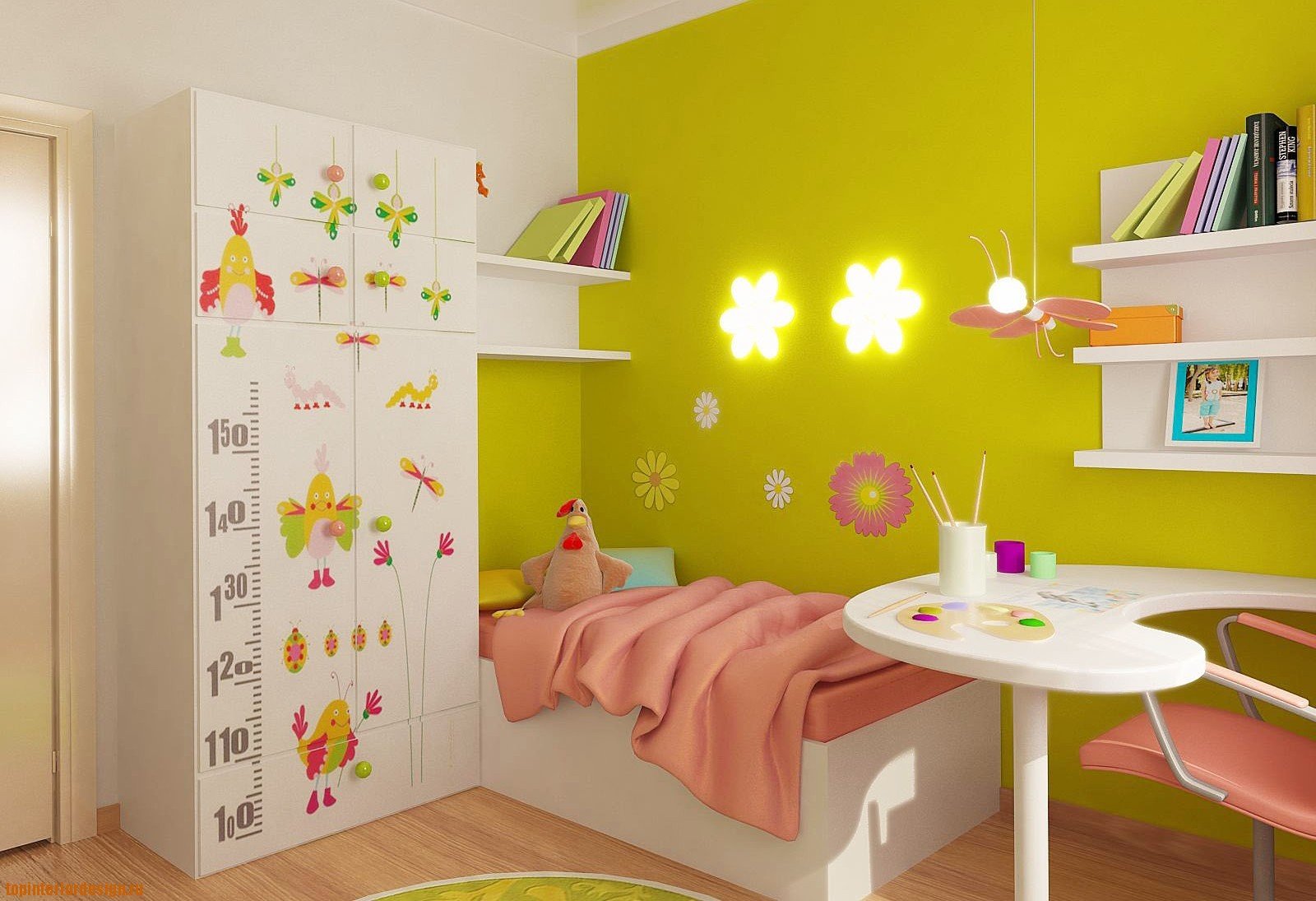 Photowall-papier de tons de lit pour une chambre d'enfants moderne