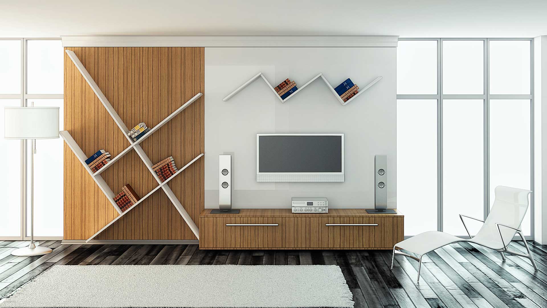 Modular systems for a stylish and contemporary living room design