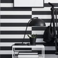 papier peint noir dans la conception d'une cuisine dans le style de l'image de futurisme