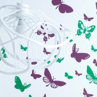 splendide farfalle nel design della foto della camera da letto