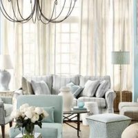 elegant tiffany color in the interior of the room photo