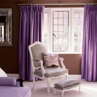 light bedroom decor in fuchsia color photo