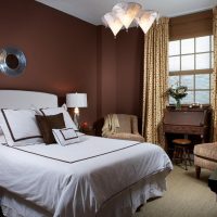 light bedroom decor in chocolate color picture
