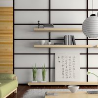 corridoio di design di luce in foto in stile giapponese