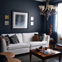 bright apartment design in chocolate color photo