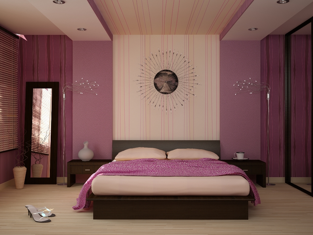 luminoso stile camera da letto in vari colori