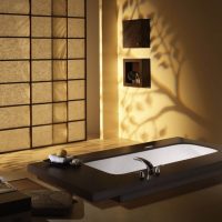 foto luminosa della camera da letto in stile giapponese