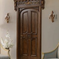dark walnut style doorway picture