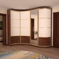 large wardrobe in the design of the bedroom picture