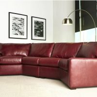 bright marsala color in the design of the hallway picture