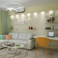 balts dīvāns koridora foto noformējumā