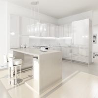 appartement lumineux design en photo couleur blanc