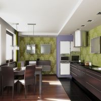 light apartment style in chocolate color photo