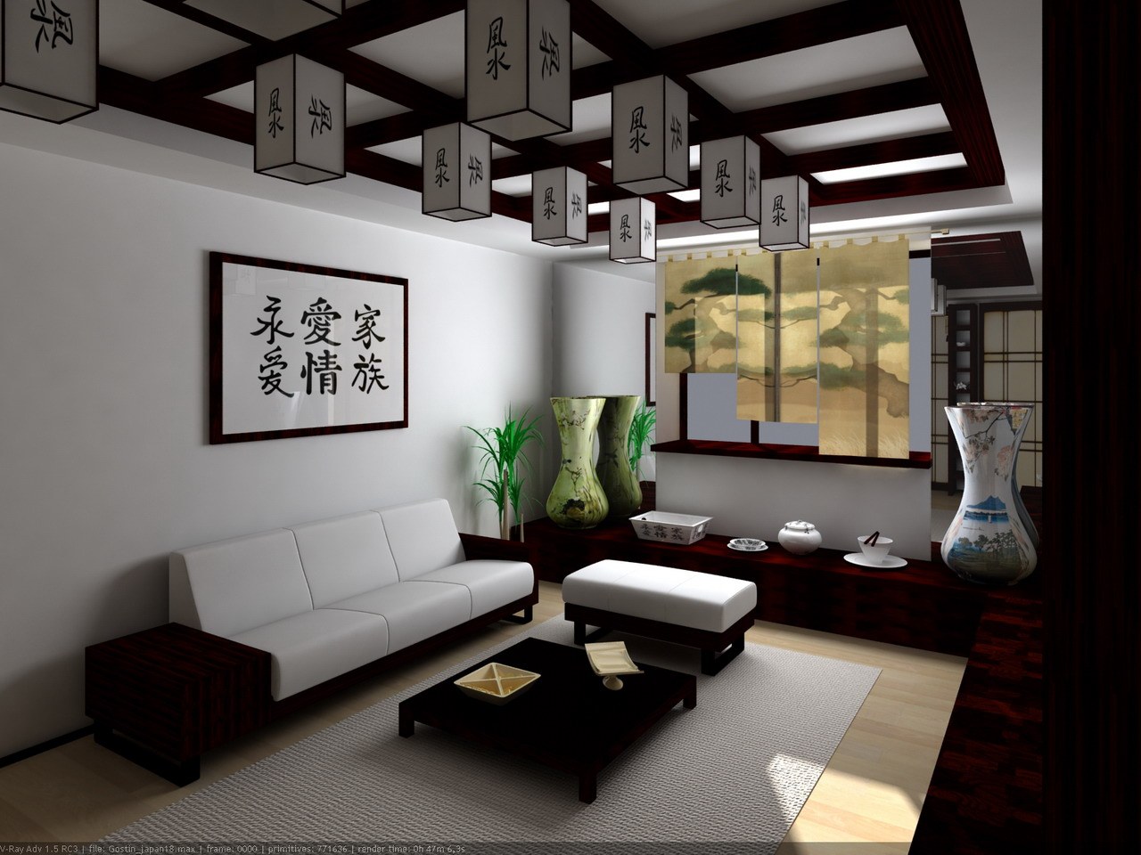 luminoso design appartamento in stile giapponese