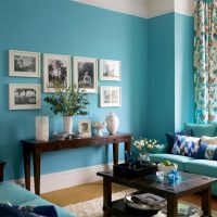 style de couloir magnifique dans l'image de couleur turquoise
