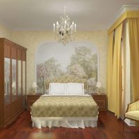 murals in the design of an apartment with a landscape picture photo