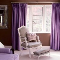 combination of lilac in the interior of the house photo
