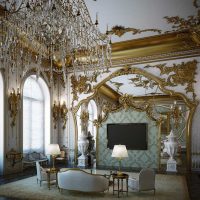 belle image de décor de couloir baroque