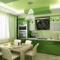 light pistachio color in the interior of the apartment picture