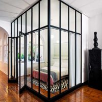 vetro trasparente nel design dell'immagine del soggiorno