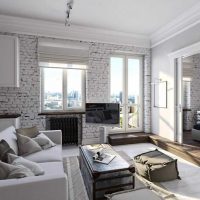 light white furniture in the decor of the bedroom photo