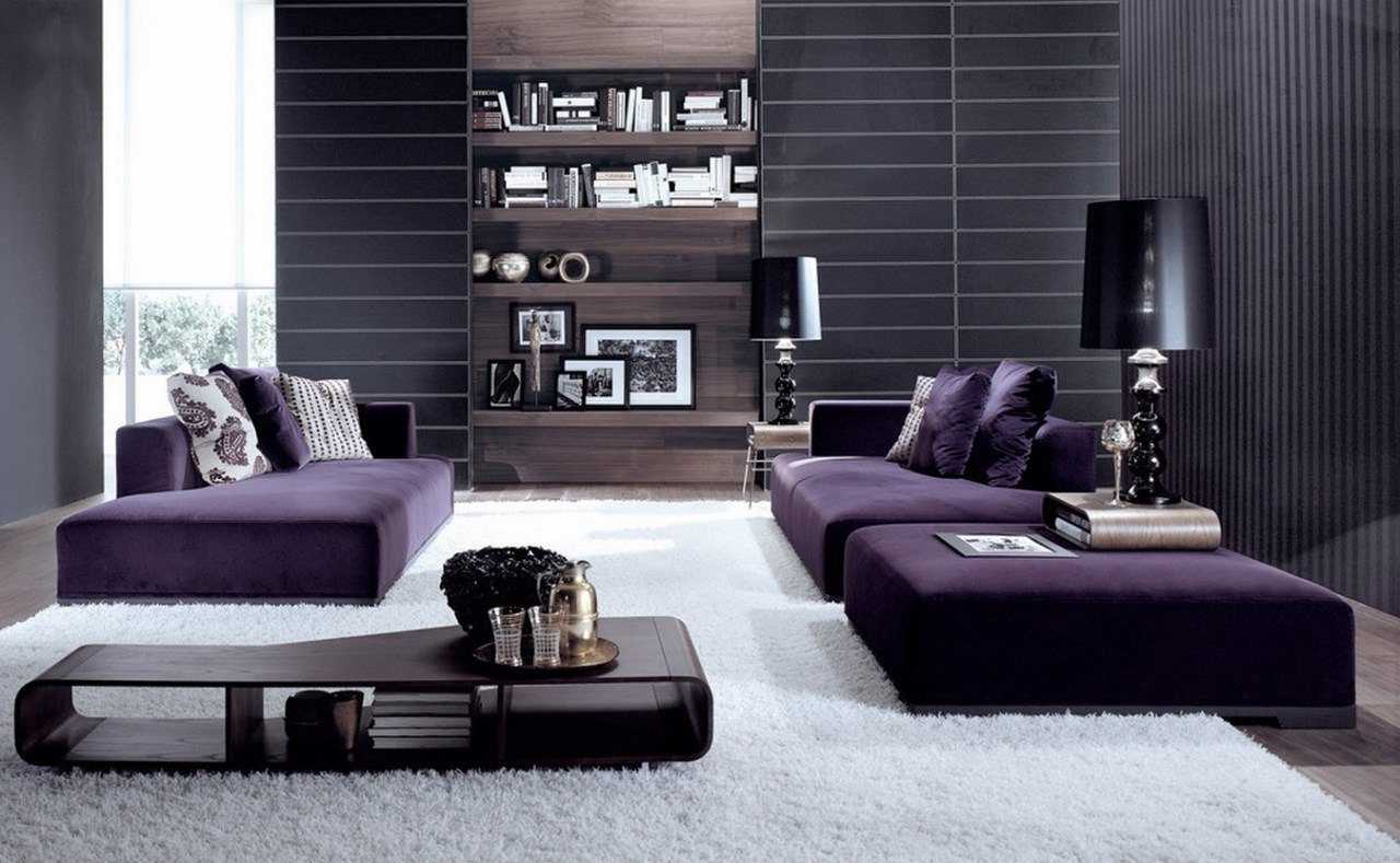 светло лилав диван в стила на спалнята