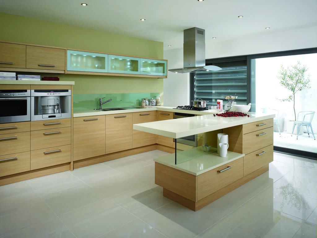 beautiful pistachio color in the style of the kitchen