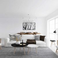Swedish style living room decor picture