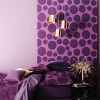 gaiši violets dīvāns koridora attēla interjerā