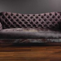 gaiši violets dīvāns gaiteņa interjerā foto