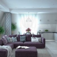 tumši violets guļamistabas stila dīvāna foto