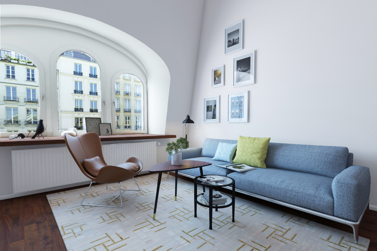 design de bel appartement confortable
