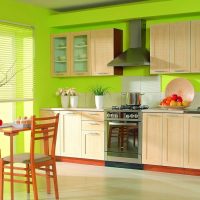 beautiful pistachio color in the decor of the apartment picture