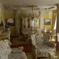 photo intérieur de cuisine de style baroque clair