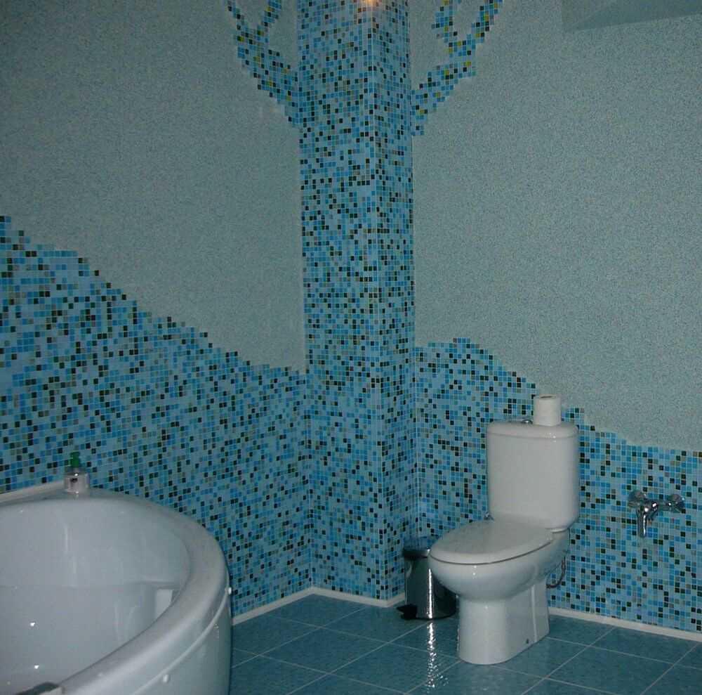 l'idée d'un beau plâtre décoratif dans la salle de bain