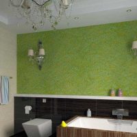 l'idée du pansement décoratif original dans la conception de l'image de la salle de bain