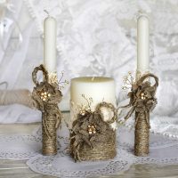 DIY beautiful candle decoration picture