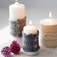The idea of ​​original decoration of candles with their own hands photo
