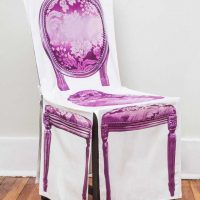do-it-yourself idea of ​​bright decor of chairs picture