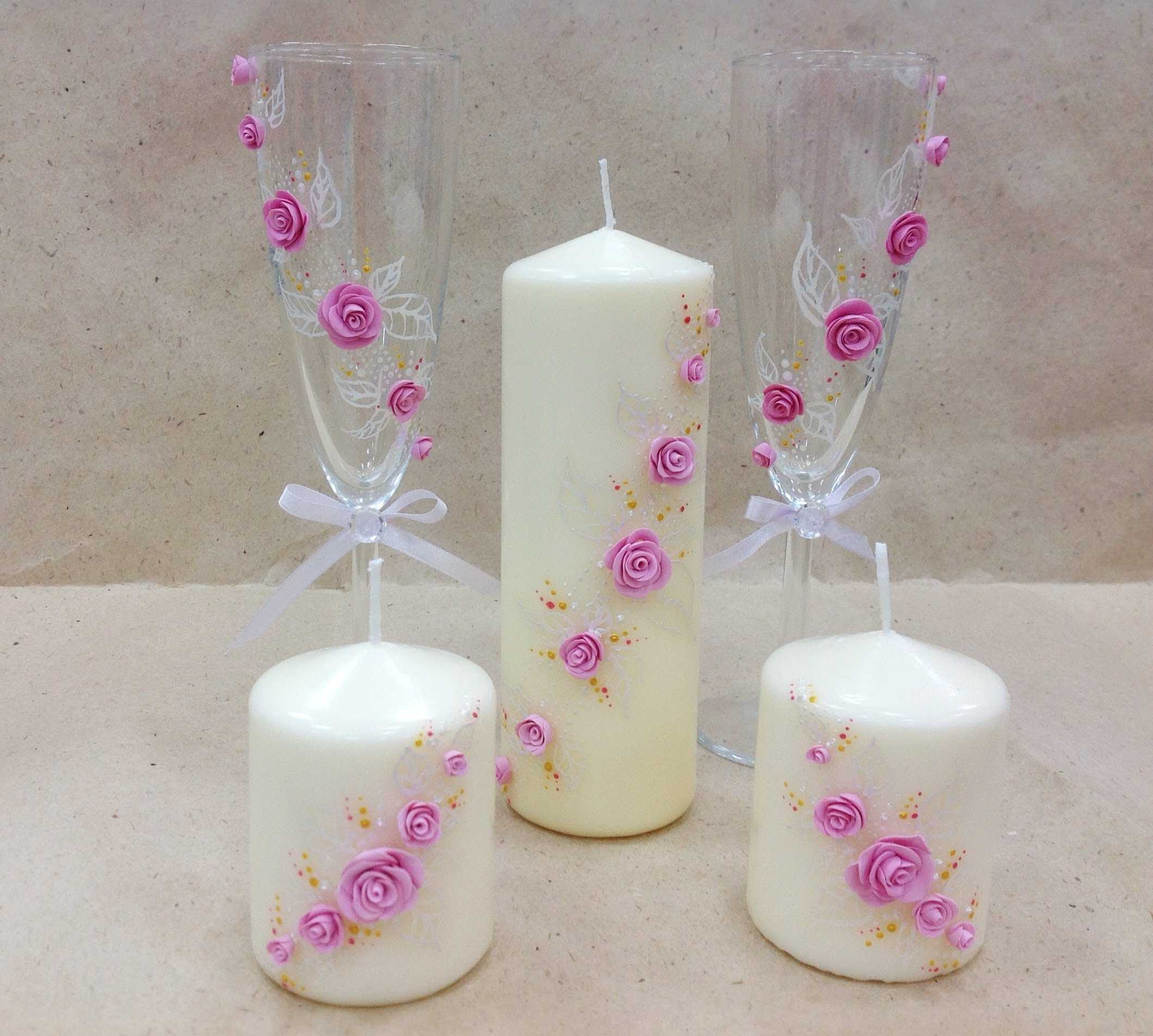 do-it-yourself version of a beautiful candle decor