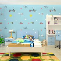 opzione per decorare in modo vivace un'immagine della stanza dei bambini