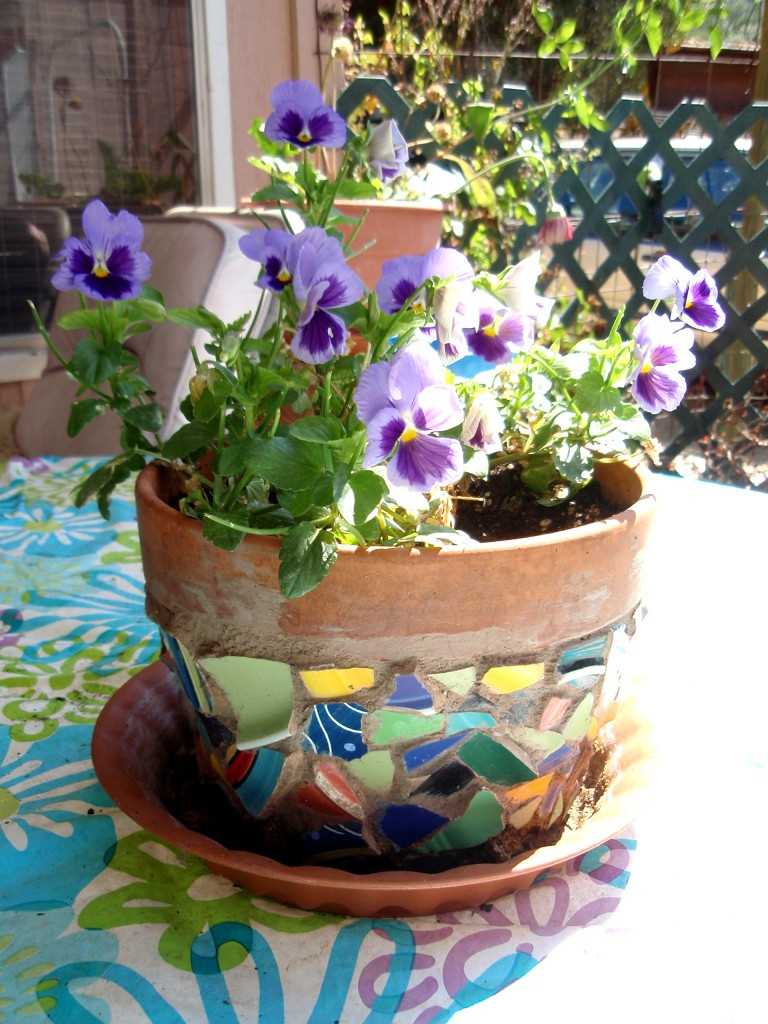 variante de belle décoration de pots de fleurs