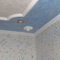 foto modellata decorazione classica del soffitto