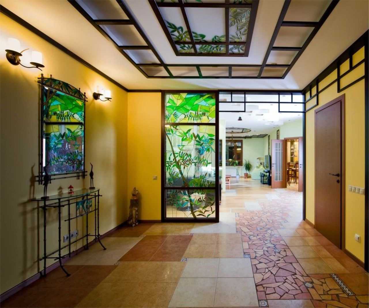 appartamento in stile mosaico di vetro colorato