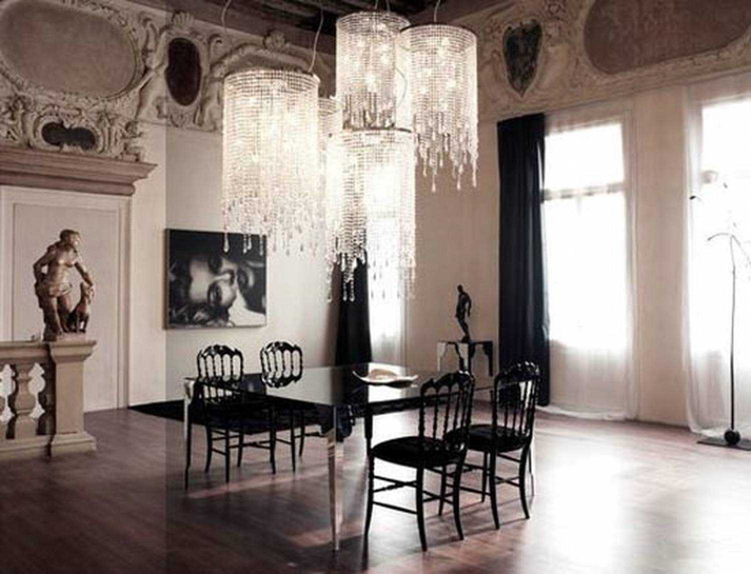 Gothic style living room modern design
