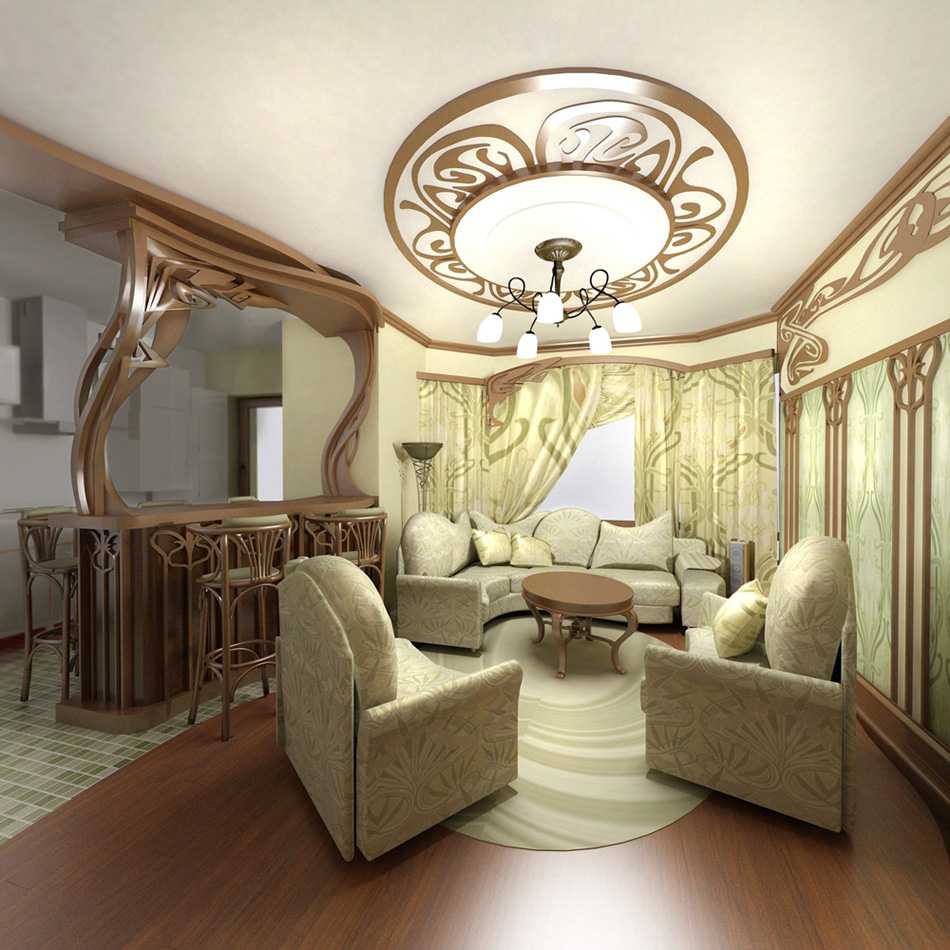 Art Nouveau living room decor