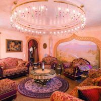bright design of the room in oriental style picture