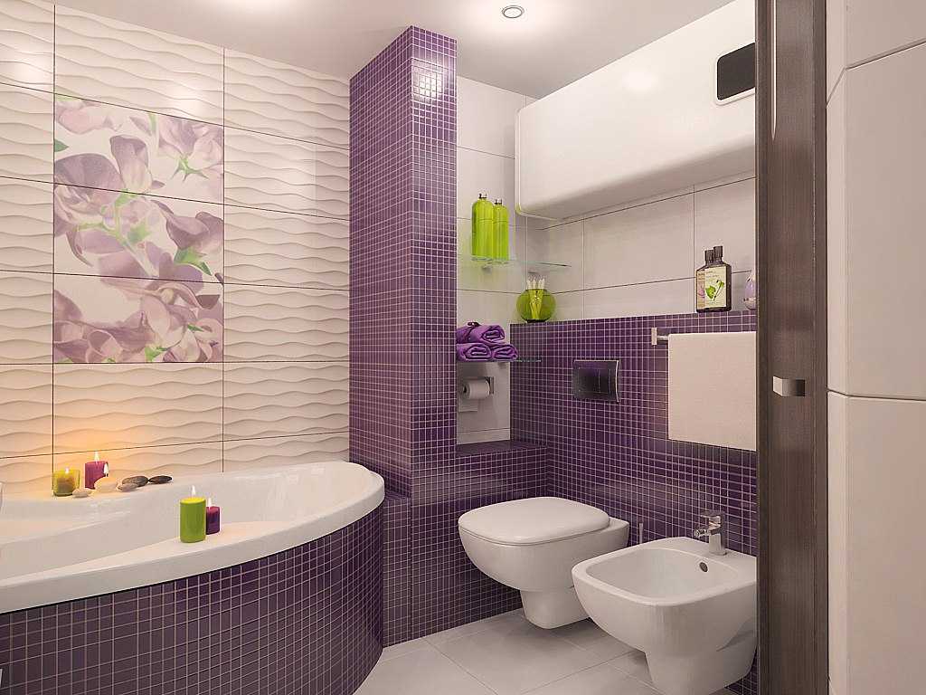 bright interior of the shower room