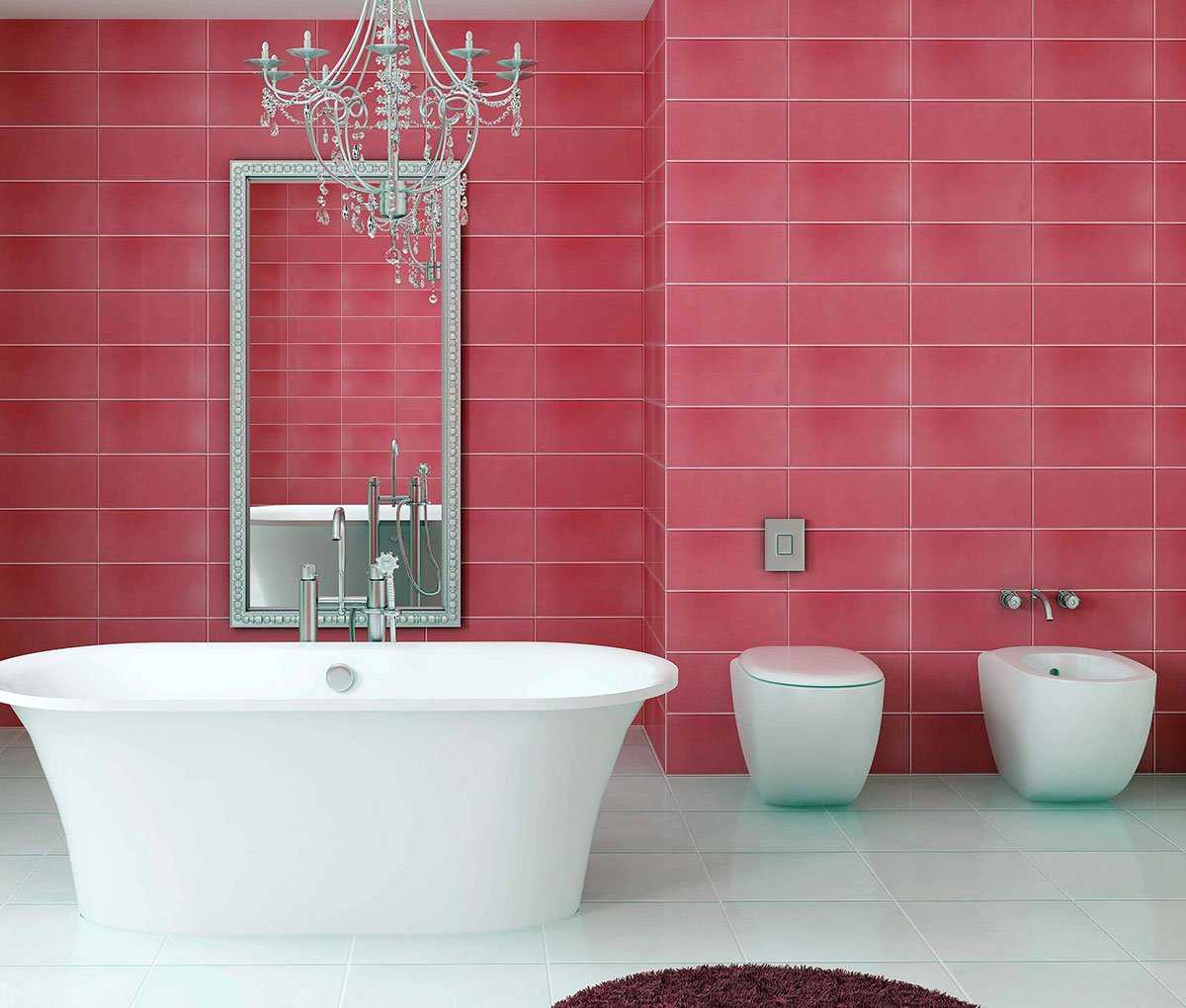 une combinaison de rose vif dans la conception de la chambre à coucher avec d'autres couleurs